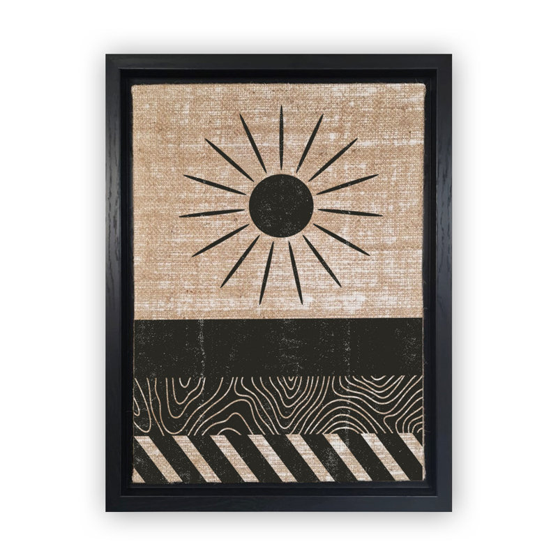 Peinture décorative sur toile, H 26 po x l 18,1 po, Noir, Noir
