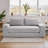 Convertible Sofa Bed with Plush Memory Foam & Sturdy Steel Frame - 2-in-1 Folding Loveseat, Corduroy Fabric, Zero Assembly for Home Office/Small Living Rooms-134727529