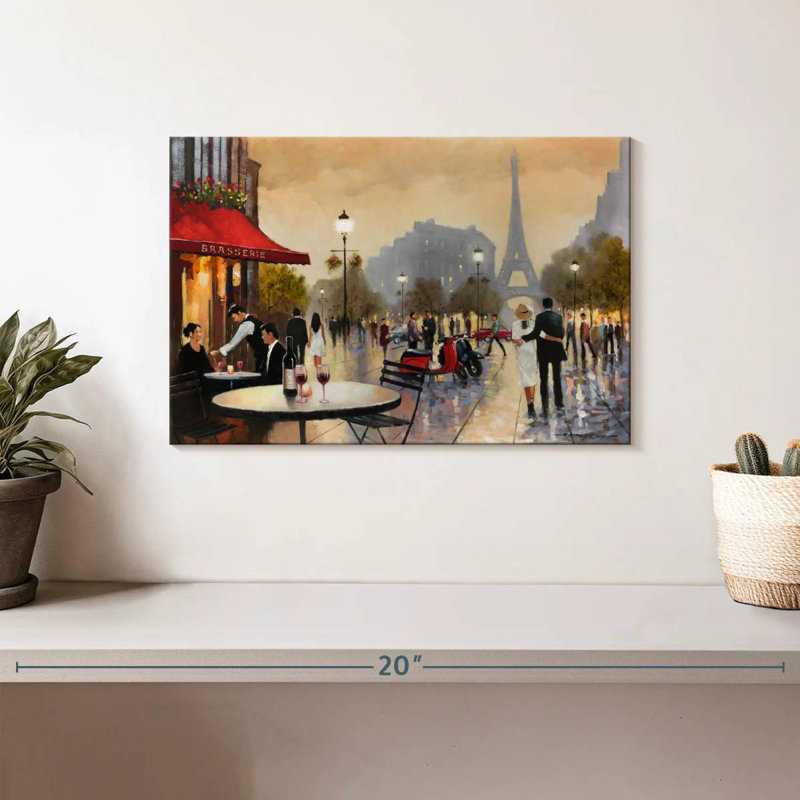 Sireci Couple's Paris Stroll, 8" H x 12" W