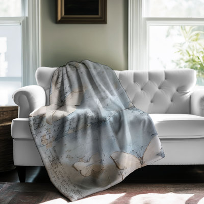 Gentle Blue Wings - couverture de qualité supérieure 1 pièce
