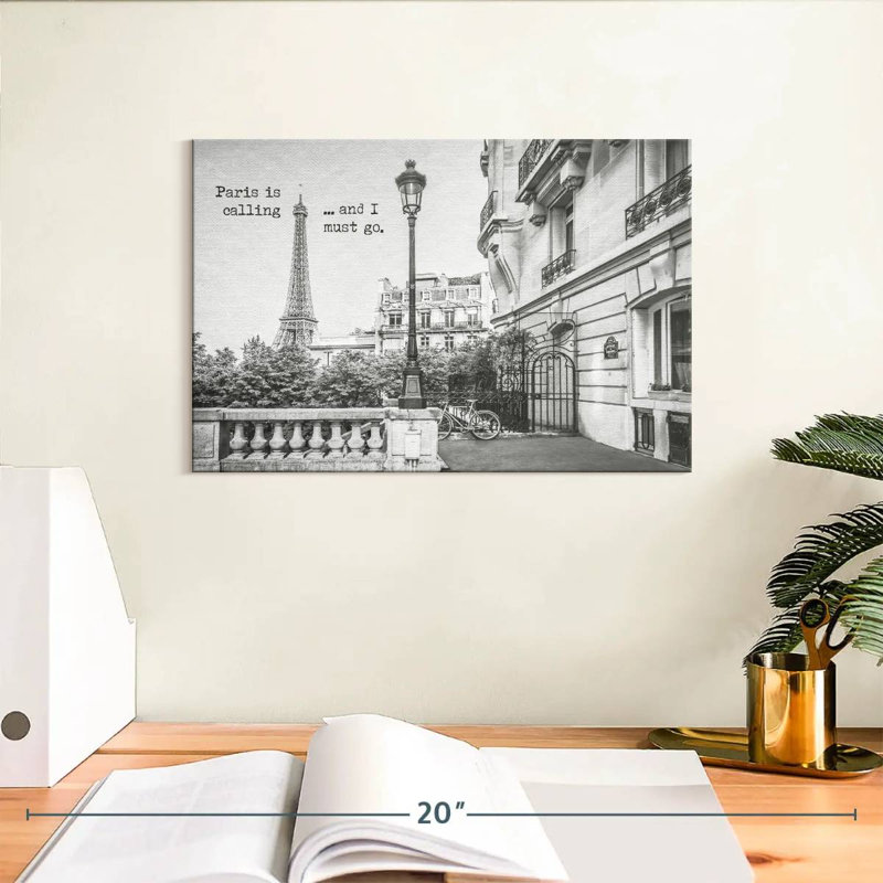 Rorry Paris Is Calling, 8" H x 12" W