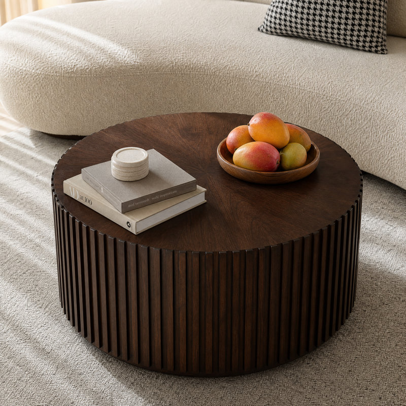 Table basse Chilmonik, Noyer foncé