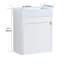 Meuble-lavabo de 18 po avec lavabo en résine blanche et nombreuses options de rangement, porte à fermeture en douceur - conception murale de nombreuses façons modernes et de qualité ravissante-306597614