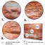 «Terracotta Bliss Texture Abstract II» sur toile, reproduction de 3 pièces-628271114