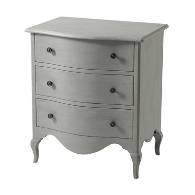 Tavel 3 - Drawer Solid Wood Nightstand