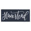 Homestead Expression, bleu marine, ferme, signe, élégante, typographie par House Fenway - Art textuel-106208867-106208872