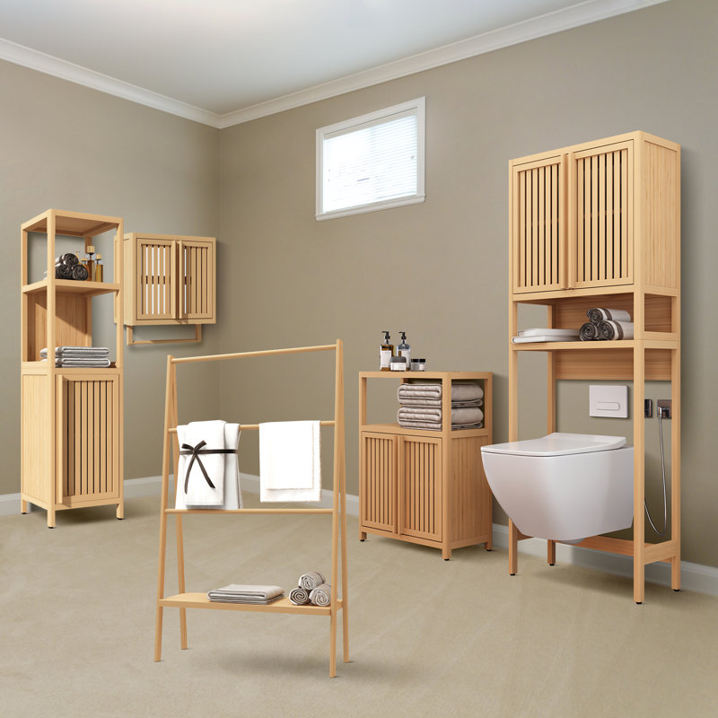 Toomay Bamboo Bathroom Storage Furniture Set