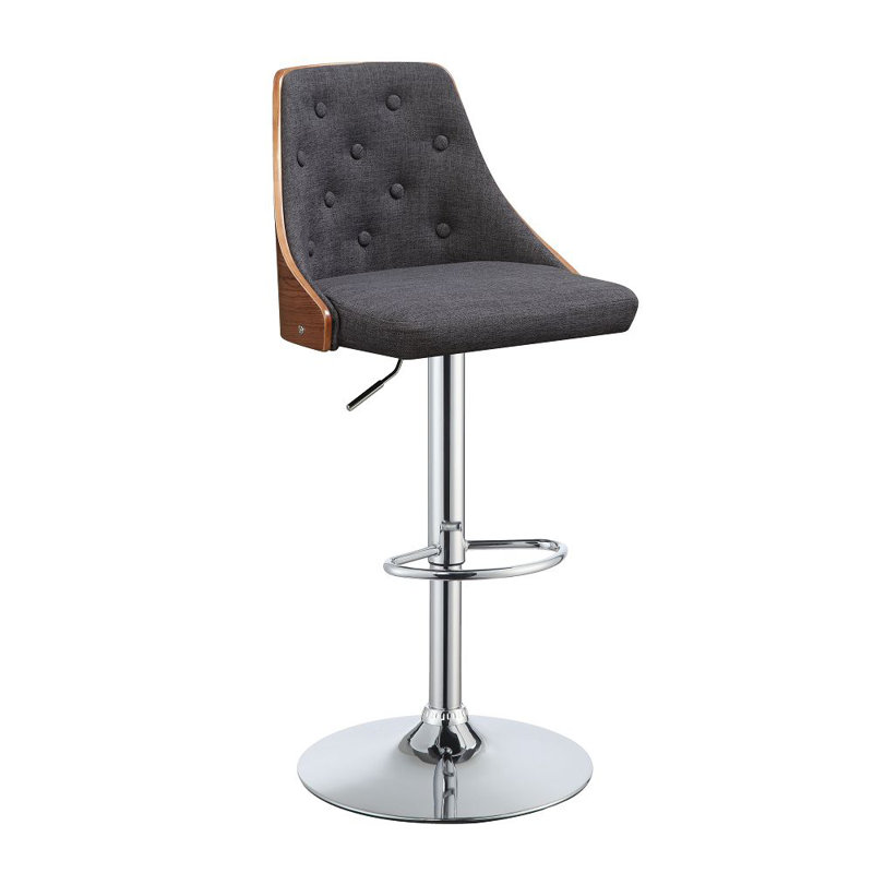 Tabouret pivotant à hauteur réglable, Gris foncé