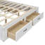 Grand lit plateforme avec 6 tiroirs de rangement, blanc antique-1601254534-1601254555