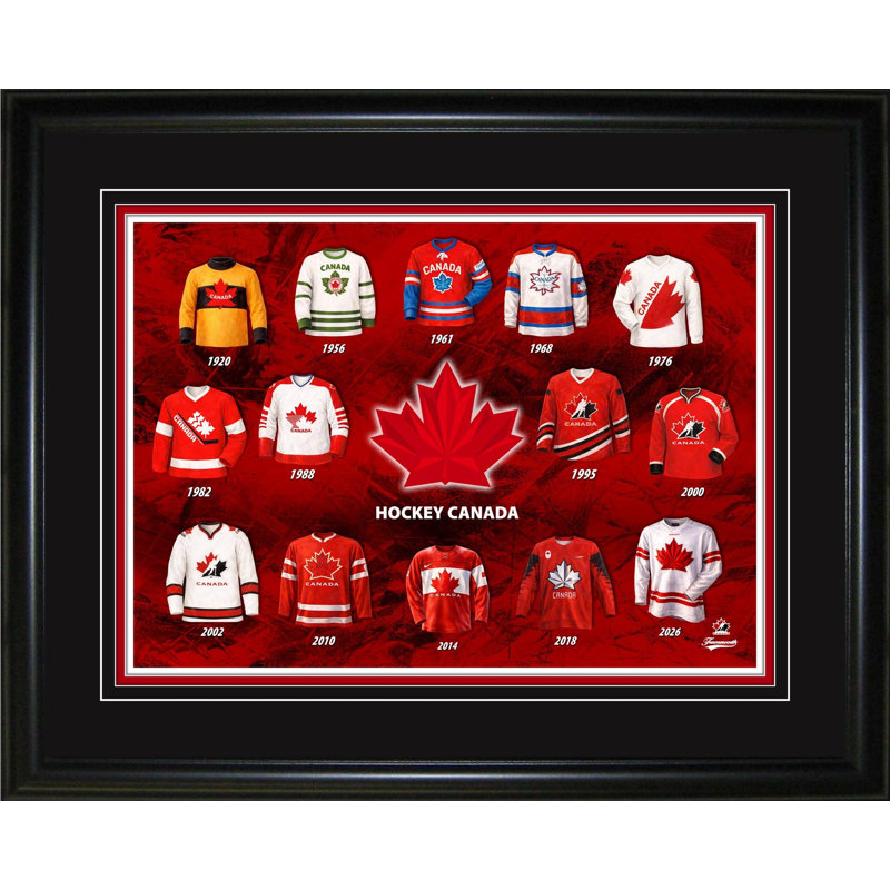 Cadre d'Équipe Équipe Canada 16 x 20 Evolution