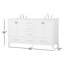 Meuble-lavabo double 60 po avec plateau en marbre Hines-663359784