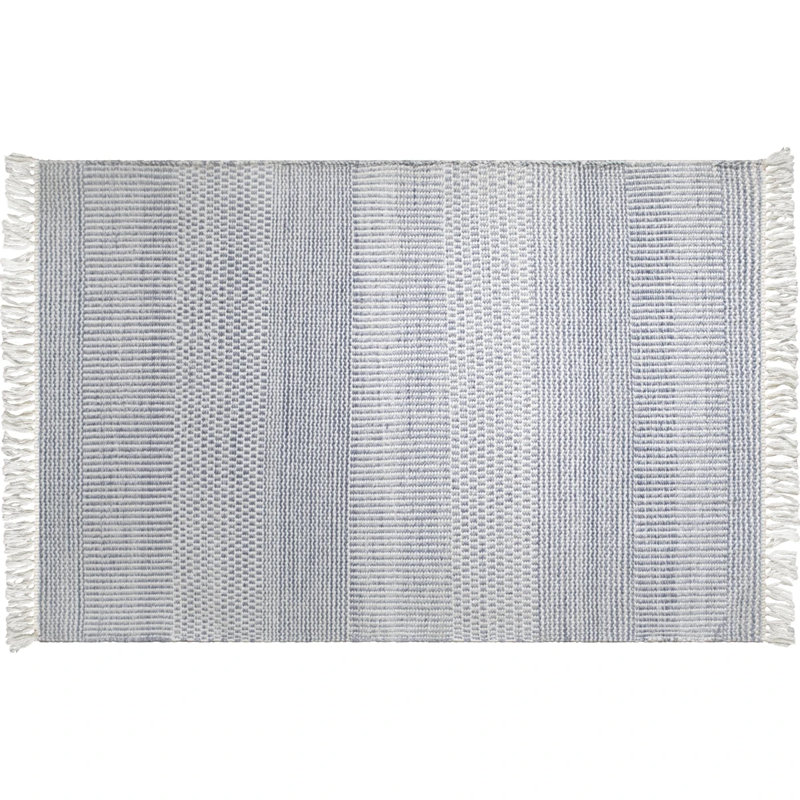 Somner Handmade Flatweave Blue Indoor / Outdoor Area Rug, Rectangle 2' x 3', Blue