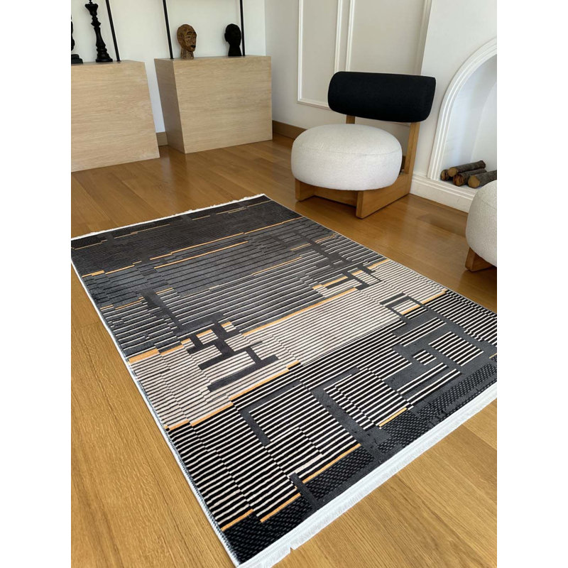 Tapis en coton Siena avec envers antidérapant, Rectangle 5 pi 3 po x 7 pi 3 po