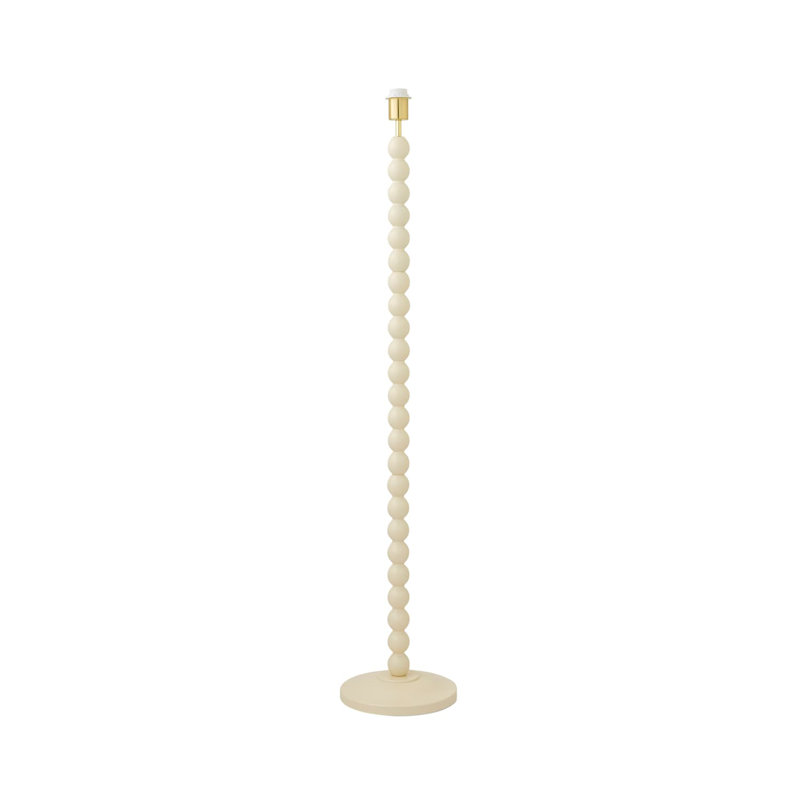 Helgomar 130cm Matte Traditional Floor Lamp, Cream