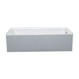 City 60'' L Alcove Soaking Bathtub