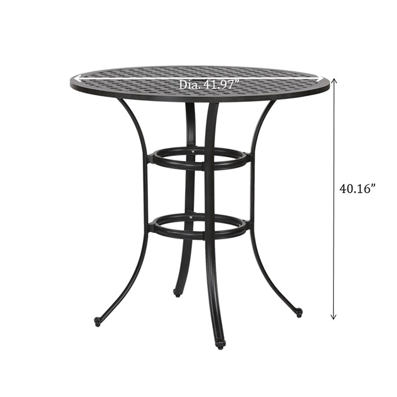 Table basse rectangulaire en aluminium, Brama