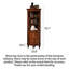 Armoire de coin en bois massif Traditional
