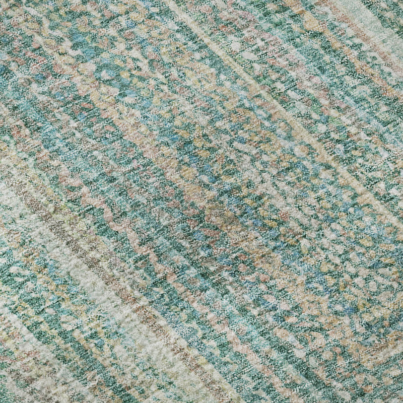 Premium Machine Washable Lubbers AMF1726 Geometric Rug, Rectangle 10' x 14'