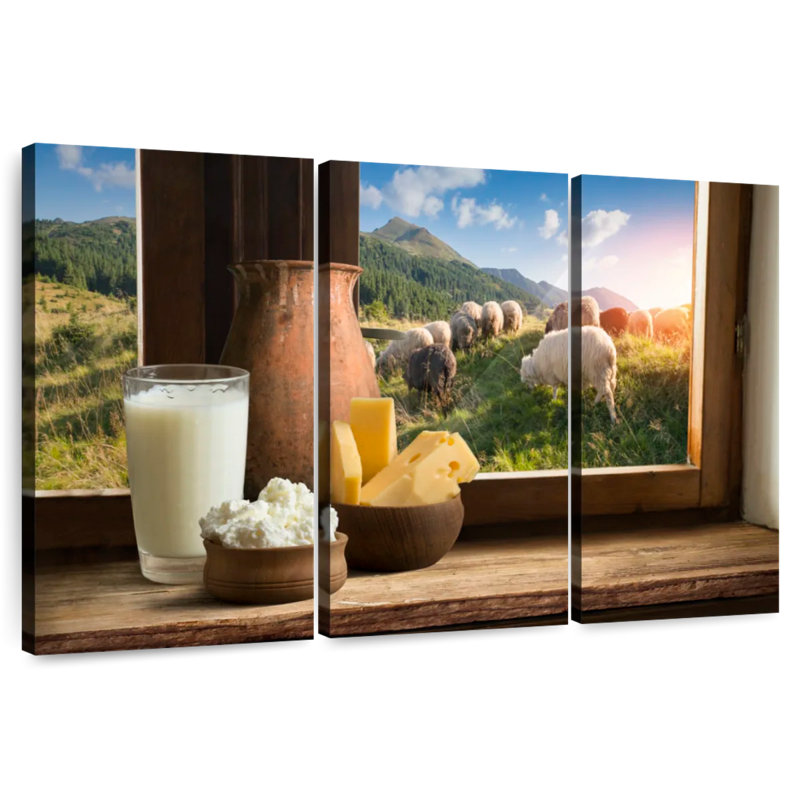 Yarlin Fresh Dairy Products, 42" H x 65" W