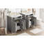 Meuble-lavabo moderne de 48 pouces avec lavabo en céramique, portes à fermeture en douceur, tiroir rabattable, tablettes de porte à double couche, solution de rangement élégante-1568778351