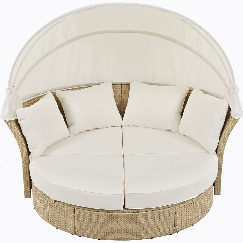 Ensemble de mobilier d'extérieur en rotin double