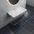 Fireclay Rectangular Console Bathroom Sink with Overflow-119167068-49500074
