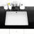 Modern Ceramic Bathroom Sink - Rectangular Undermount With Space Saving For Decoration