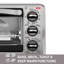 Four grille-pain à 4 tranches en acier inoxydable et intérieur courbé Black + Decker pour une pizza de 9 pouces