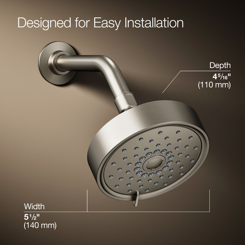Purist 1.75 GPM Full/Standard Fixed Shower Head, Vibrant Brushed Nickel