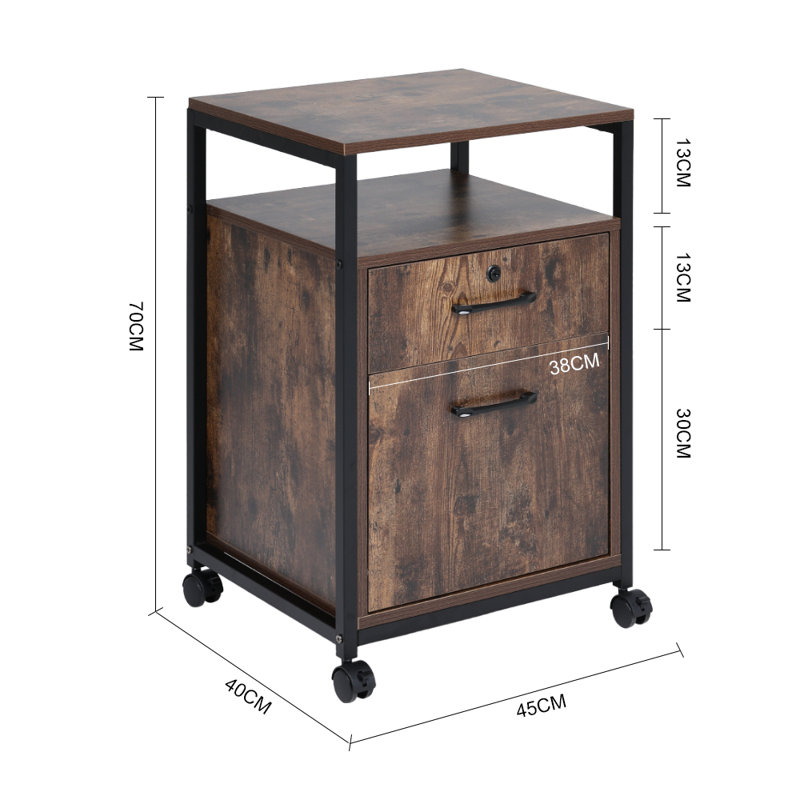 Metal Rectangle Accent Cabinet