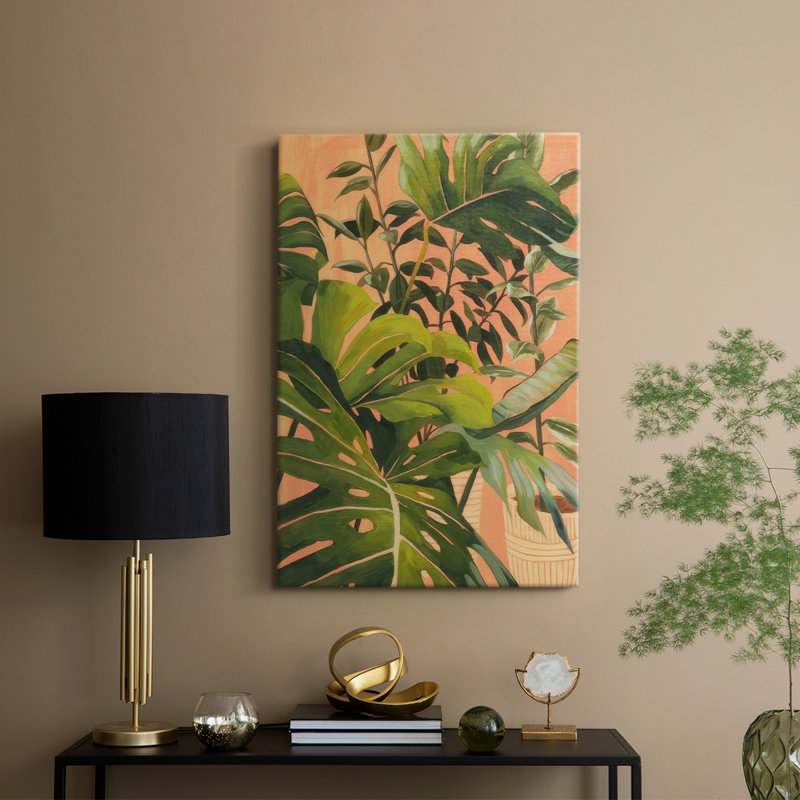 Golden Hour Greenery II -Galery Enveloppé Cavas, H 48 po x l 32 po
