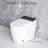 Smart Toilet With Heated Bidet Seat, Auto Flush, Led Display, Temperature Control - Bathroom Luxury Feature Screen, Foot Sensor Option