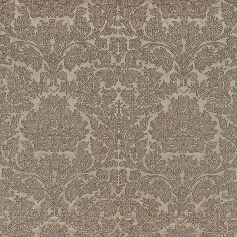 Belice Damasco Fabric, Pewter