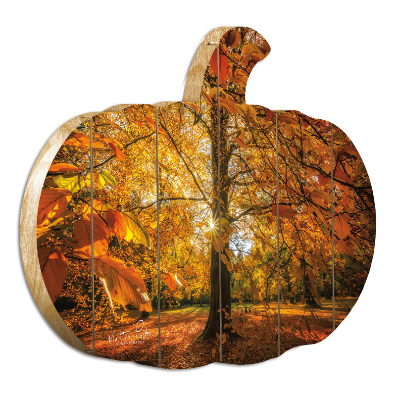 Feuilles d'automne par Martin Podt - impression sur bois