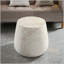Table d'appoint fuselée en oxyde de magnésium Light Travertine