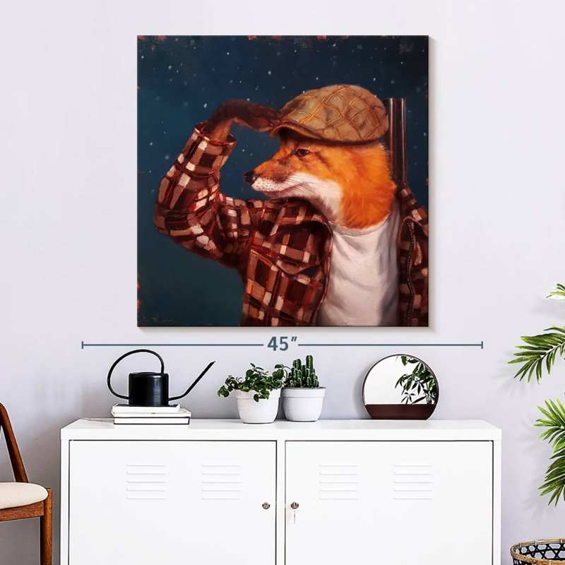 Crowle Fox Hunt, 33" H x 33" W