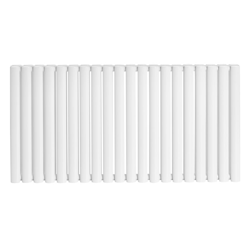 Karli Horizontal Oval Panel Radiators, 60cm H x 118.3cm W x 7.9cm D