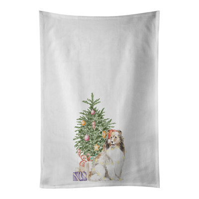 Serviette de Noël Sheltie
