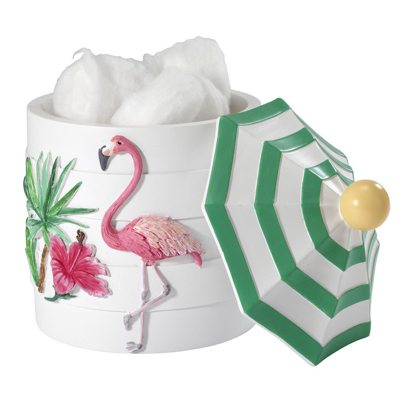 Flamingo Paradise Bathroom Storage Container