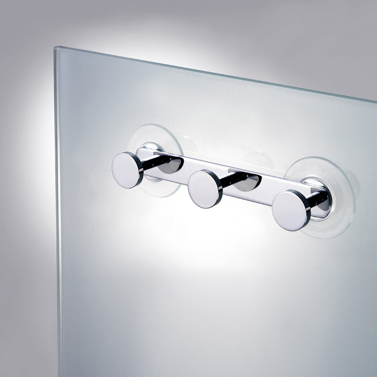 Accessories Wall Mounted Bathroom Hook Rack, Chrome
