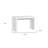 47" White Wood Block Console Table