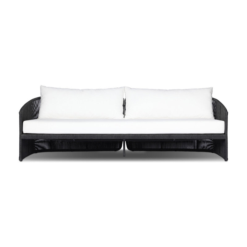MONDIRA Outdoor 4 - Seat Patio Sofa, Cream, Black
