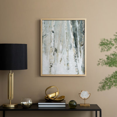 Snowy Birch II Framed Print - Solid Wood