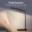 Lampe de bureau à DEL, lampe de table à col de cygne flexible, lampe de bureau avec port USB 5 V / 1 A, commande tactile, 5 températures de couleur et 7 niveaux de luminosité, fonction de mémoire
