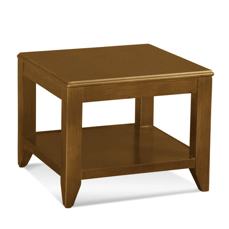 Elements Solid Wood End Table, Havana