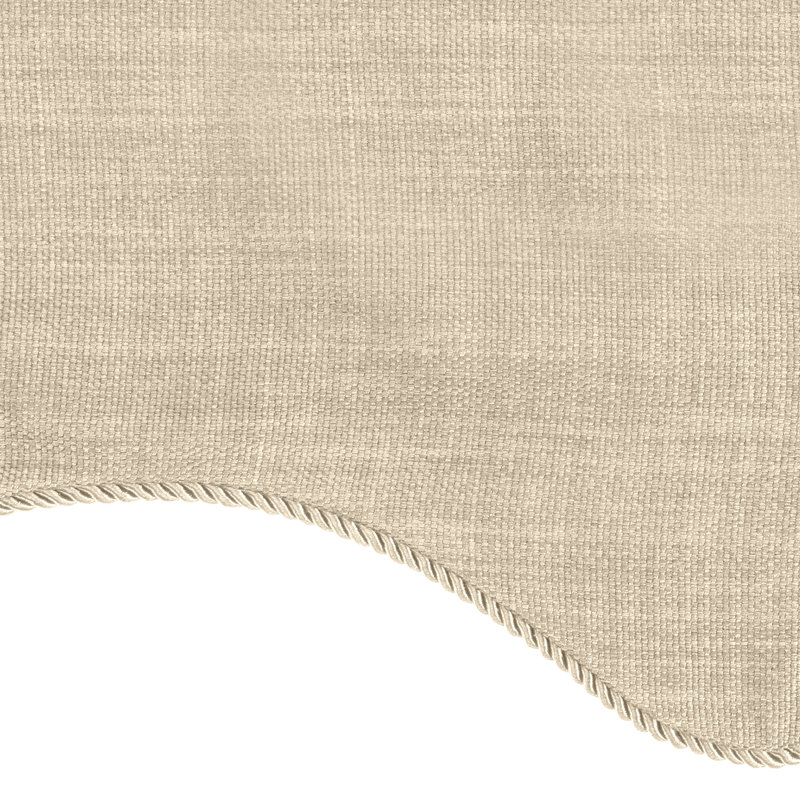 Scalloped Window Valance, Natural