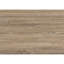 Table d'appoint contemporaine avec plateau rectangulaire en stratifié taupe et cadre en métal noir