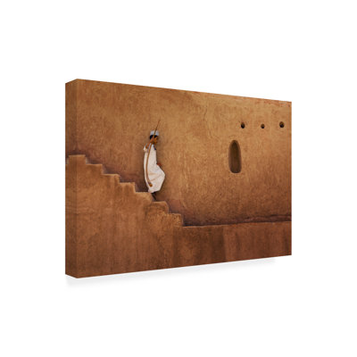 Bolog Najeeb Boy Descending Stairs Canvas Art
