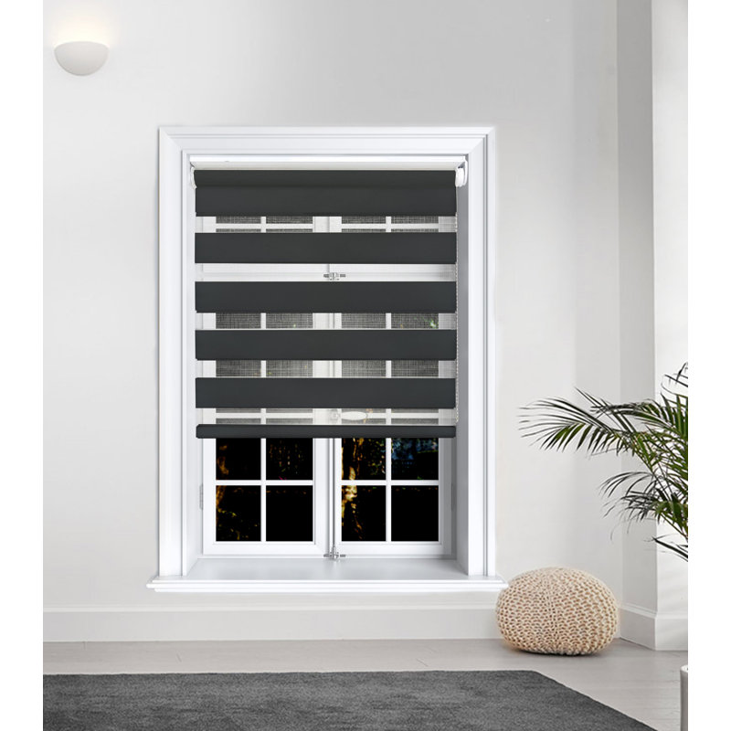 Roller Blind, 90"W x 165"L, Black