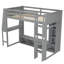Lit mezzanine en bois avec bureau Wood-1321900124